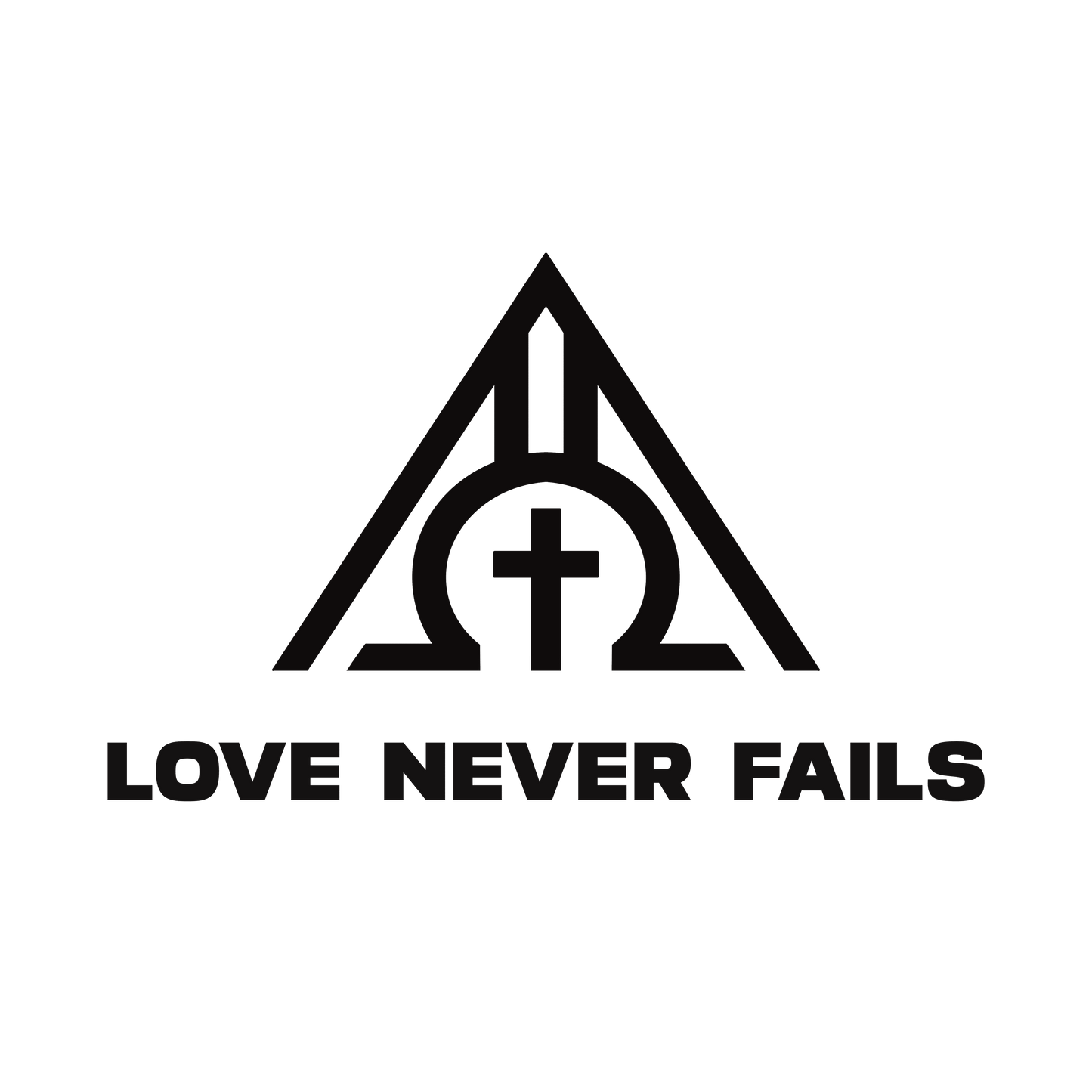Love Never Fails Oversized Tee