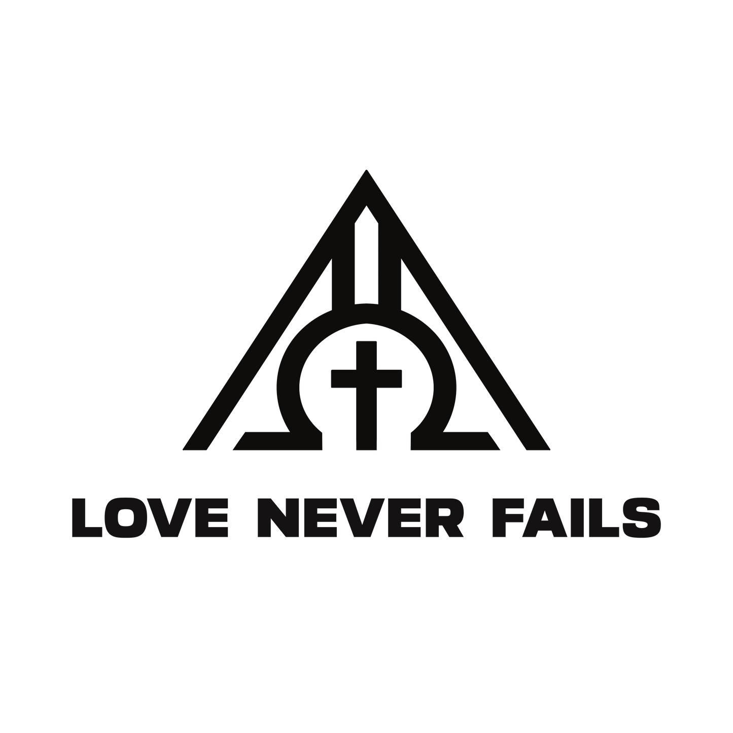 Sweat à capuche Oversize "Love Never Fails"